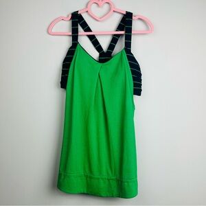 lululemon athletica Green and Blue Striped Tank Top Size 6